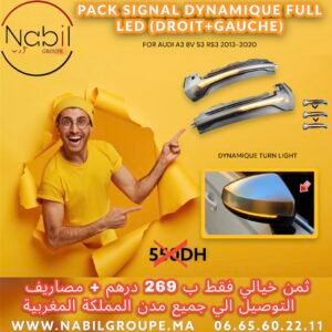 PACK SIGNAL DYNAMIQUE FULL LED (DROIT+GAUCHE) FOR AUDI A3 8V S3 RS3 2013-2020
